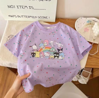 Sanrio Character T-Shirt for Girls