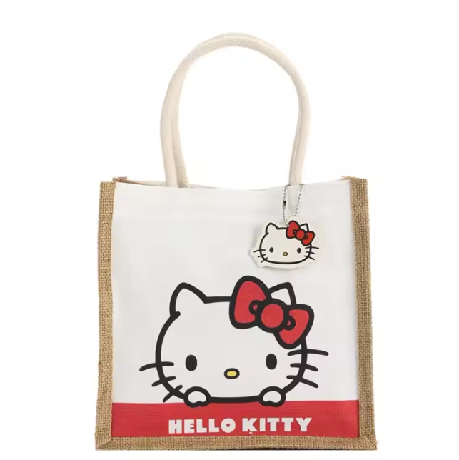 Kawaii Sanrio Tote Bag Featuring Hello Kitty, Kuromi, My Melody & Pochacco