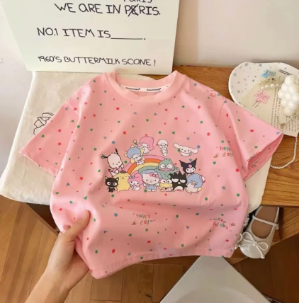 Sanrio Character T-Shirt for Girls